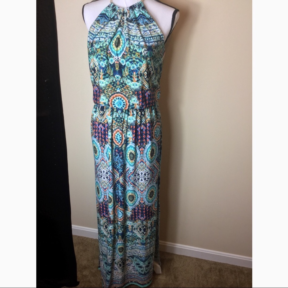 Bison bisou maxi dress